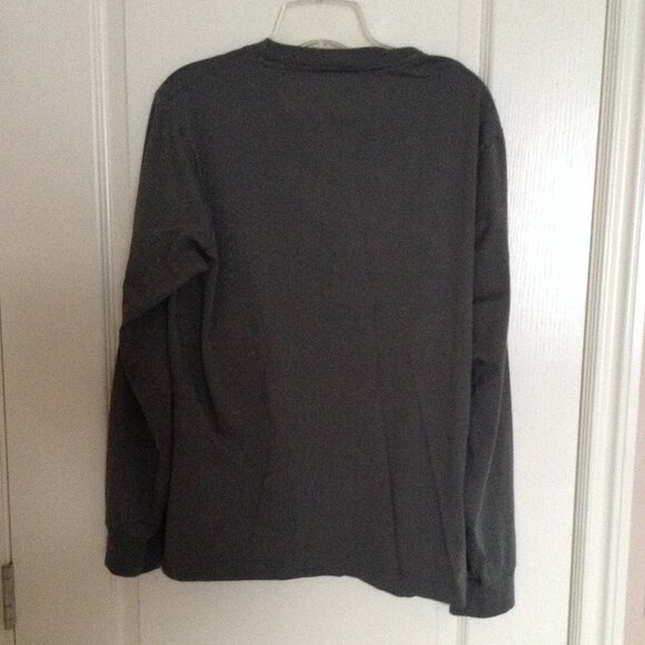 AIRism Long Sleeve Gray Unisex Top T-Shirt Size M - Picture 4 of 6